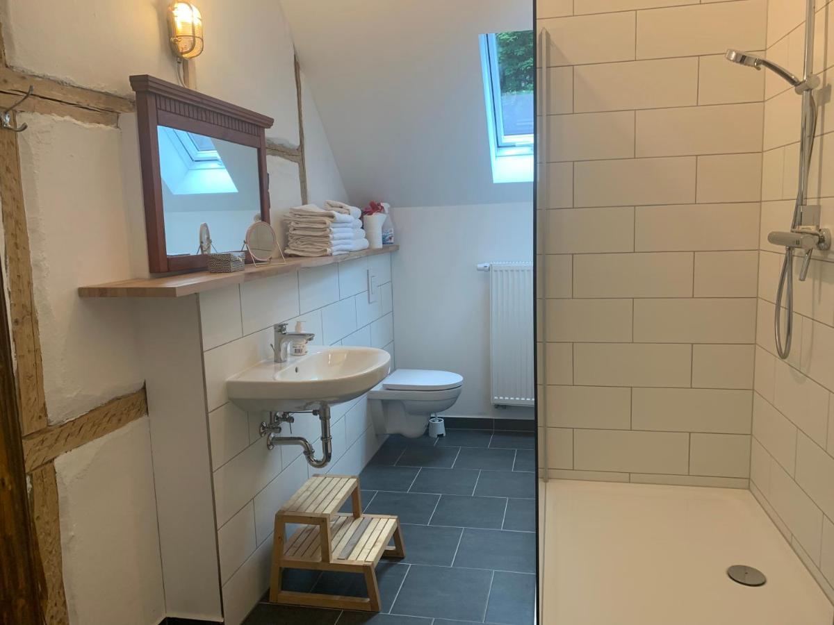 Familienferienhaus "Zur Alten Waescherei" Schmiedefeld am Rennsteig Eksteriør bilde